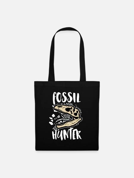 Fossil Hunter T-Rex Archäologe Archäologie Dino - Stoffbeutel - Schwarz