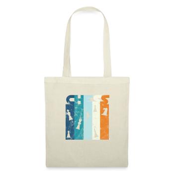 Distressed Retro Graphic Chess Piece Grand Master - Tote Bag - nature - Front