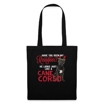 Canne De Noël Corso Costume De Chien De Renne Moloss - Sac en tissu - noir - Devant