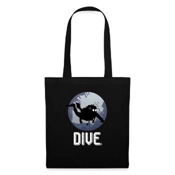 Cool Dive Underwater Graphic Scuba Diving - Stoffbeutel - Schwarz - Vorne