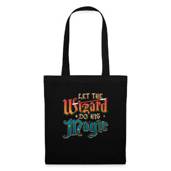 Wizard Laissez le Wizard faire sa magie - Sac en tissu - noir - Devant