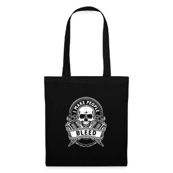 Je fais saigner les gens - Sac en tissu - noir - Devant