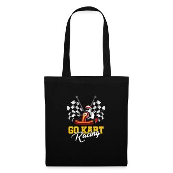 Go Karts Motorsport Karting Road Racing Racer Go - Tote Bag - black - Front