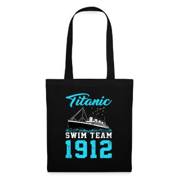 Schwimmer Titanic Swim Team 1912 Schwimmen - Stoffbeutel - Schwarz - Vorne