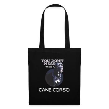 Cane Corso Attention Chien Moloss Cadeau - Sac en tissu - noir - Devant