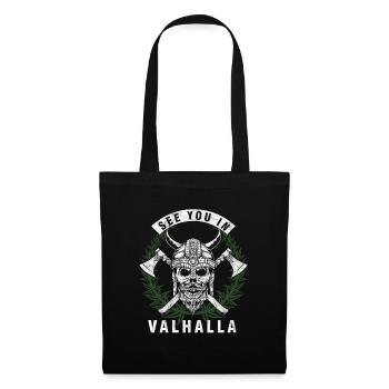 Rendez-vous dans valhalla Cool Norsemen Mythe Viking - Sac en tissu - noir - Devant