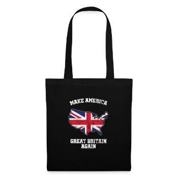 Make America Great Britain Again Drapeau britannique - Sac en tissu - noir - Devant