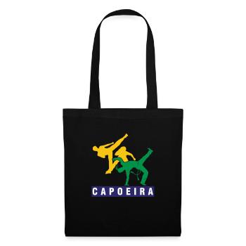Capoeira Afro Brasilianischer Mix Kampfkunst Tanz - Stoffbeutel - Schwarz - Vorne