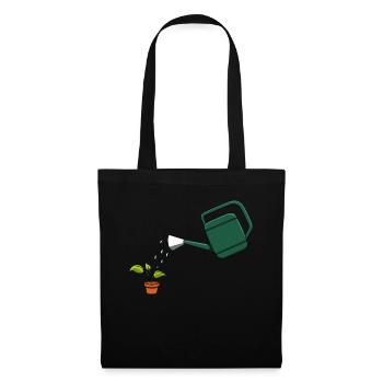 Garden gardening watering flowers plant - Tote Bag - black - Front