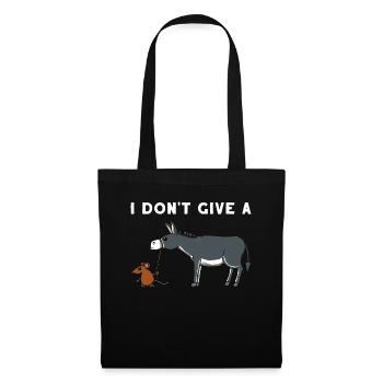 Rat ass donkey humor pun gift - Tote Bag - black - Front