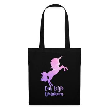 La dernière des filles de la corne de vin - Sac en tissu - noir - Devant