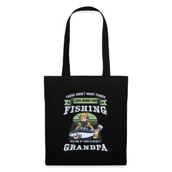 Pêche Pêcheur Poissons Poisson Cadeau J'aime Plus - Sac en tissu - noir - Devant