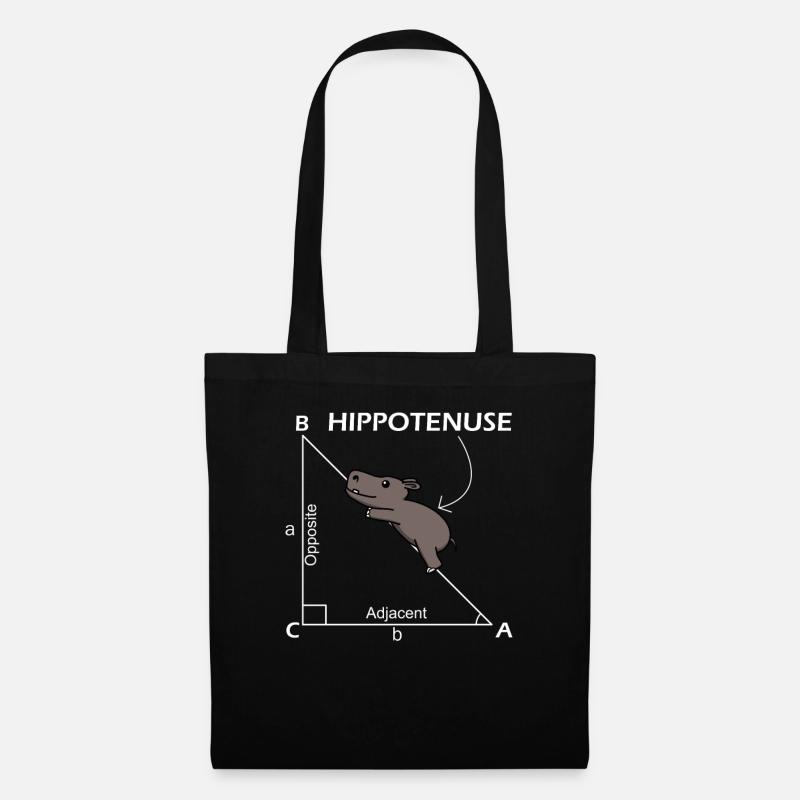 Mathematik Hippotenuse Hypotenuse Mathe Lehrer - Stoffbeutel - Schwarz