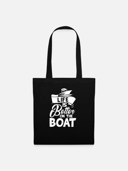 Boot - Stoffbeutel - Schwarz