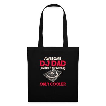 Dj father dad djing disc jockey father's day gift - Tote Bag - black - Front