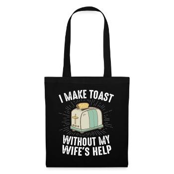 Funny Hus Conjoint Hobby Chef Fun Cadeau Cool - Sac en tissu - noir - Devant