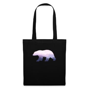 Bär Bear Bären Berge Braunbär Grizzly Geschenk - Stoffbeutel - Schwarz - Vorne