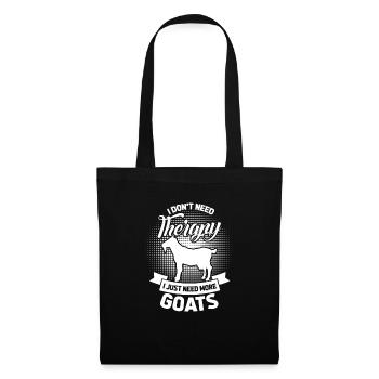 Chèvre chèvre chèvre chèvre cadeau paysan - Sac en tissu - noir - Devant