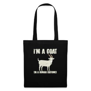 Chèvre chèvre chèvre chèvre cadeau cadeau - Sac en tissu - noir - Devant