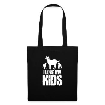 Chèvre chèvre chèvre chèvre cadeau paysan - Sac en tissu - noir - Devant