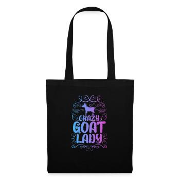 chèvre - Sac en tissu - noir - Devant