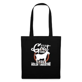 Chèvre chèvre chèvre chèvre cadeau paysan - Sac en tissu - noir - Devant