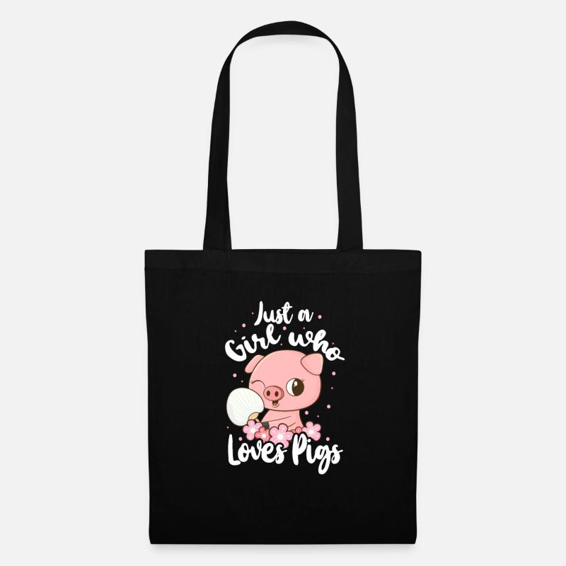 pig - Tote Bag - black