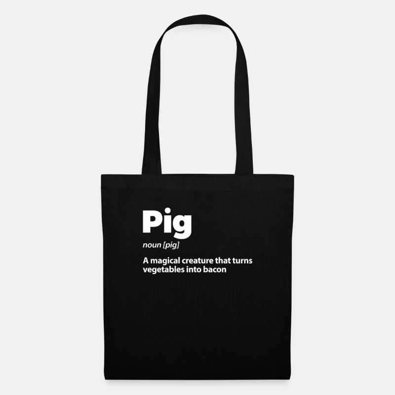 Cochon cochon cochon cochon - Sac en tissu - noir