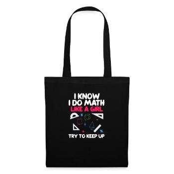 math - Sac en tissu - noir - Devant