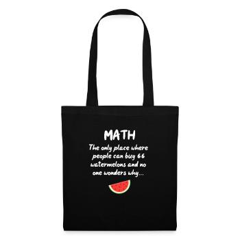 math - Sac en tissu - noir - Devant