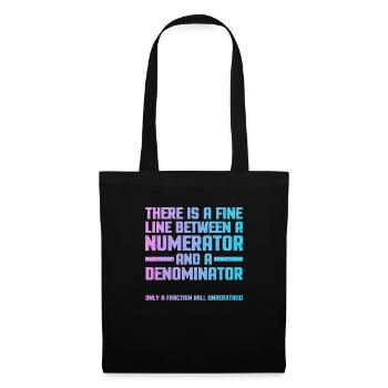 math - Sac en tissu - noir - Devant