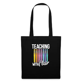 Enseignant Enseignant - Sac en tissu - noir - Devant