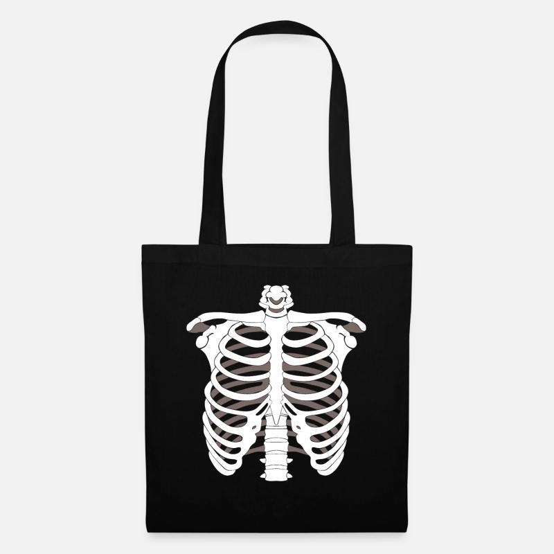 Skeleton skeleton Halloween bone skeleton skeleton - Tote Bag - black