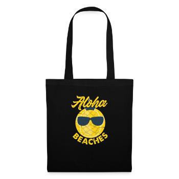 Pineapple Aloha Beaches Hawaii Vacation Beach Sun - Tote Bag - black - Front