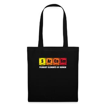 Chimie des sarcasmes Nerd Geek Sarcasm Gift - Sac en tissu - noir - Devant