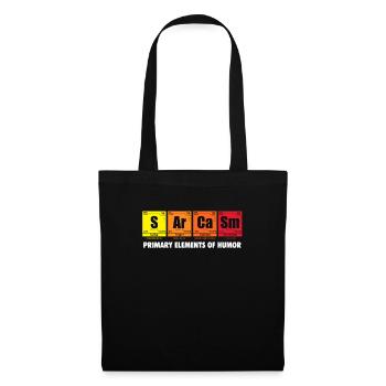 sarcasme - Sac en tissu - noir - Devant