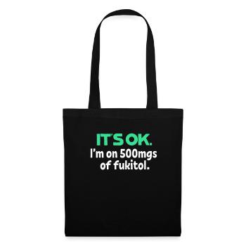 sarcasme - Sac en tissu - noir - Devant