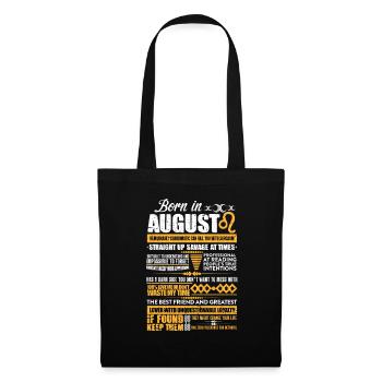 August Zodiac Leo - Sac en tissu - noir - Devant