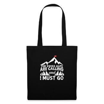 Switzerland Swiss Alps mountains hiking gift - Tote Bag - black - Front
