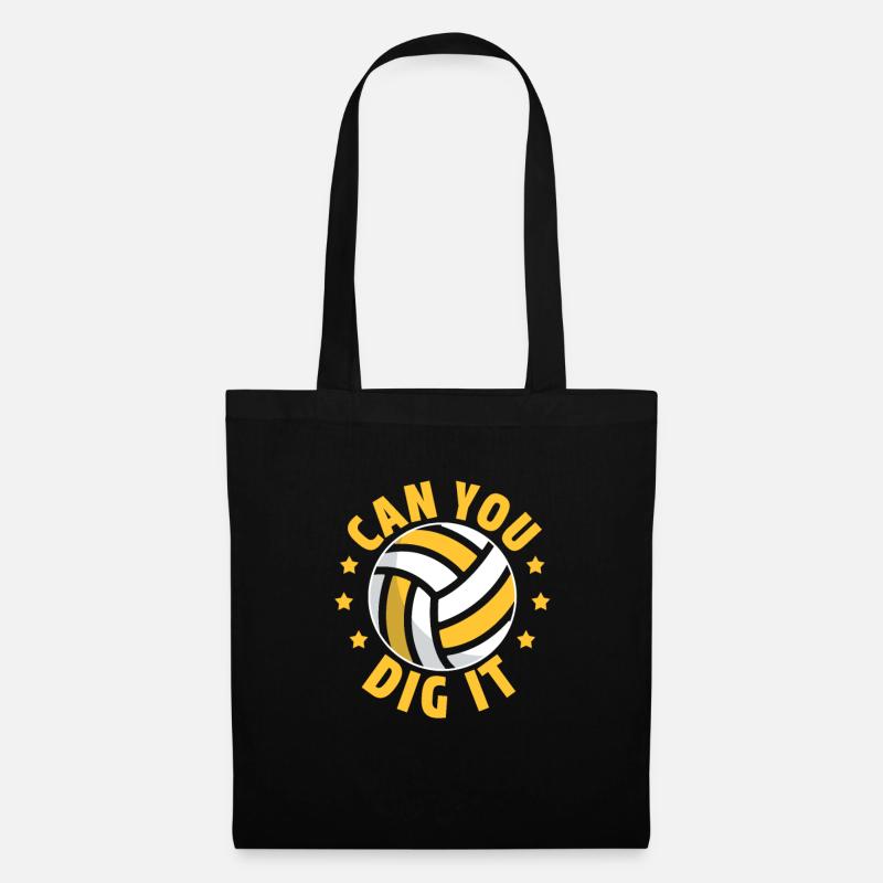 volley-ball - Sac en tissu - noir