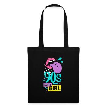 90s Girl Woman 90s Girl Party Gift - Tote Bag - black - Front