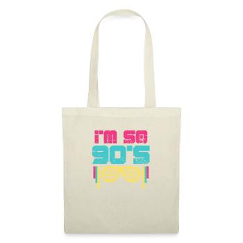 Lunettes de soleil des années 90 - Sac en tissu - nature - Devant