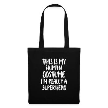 Halloween Superhero Superhero Costume Gift - Tote Bag - black - Front