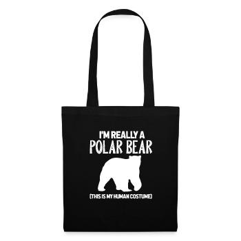 Ours Polaire Ours Polaire Ours Polaire Costume Cadeau - Sac en tissu - noir - Devant