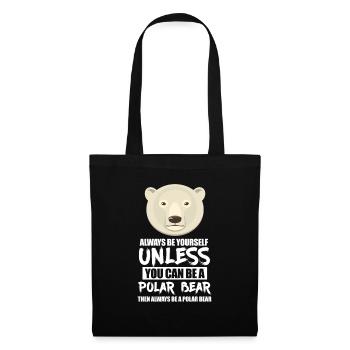 Ours Polaire Ours Polaire Ours Polaire Ours Arctique Cadeau - Sac en tissu - noir - Devant