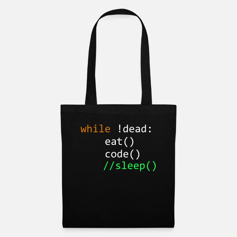 Programmeur développeur informatique - Sac en tissu - noir