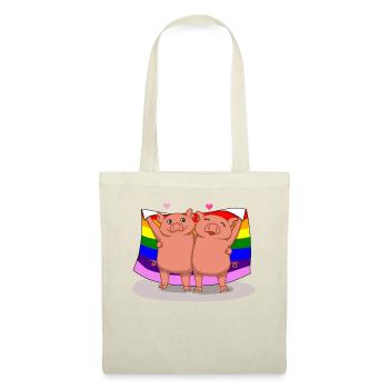 LGBTQ pig discrimination gay gift - Tote Bag - nature - Front