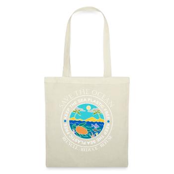 Sauvez le cadeau en plastique en plastique océan - Sac en tissu - nature - Devant