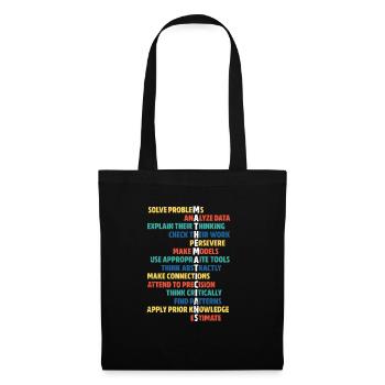 math - Sac en tissu - noir - Devant
