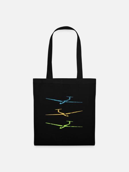 Gliding thermic glider - Tote Bag - black